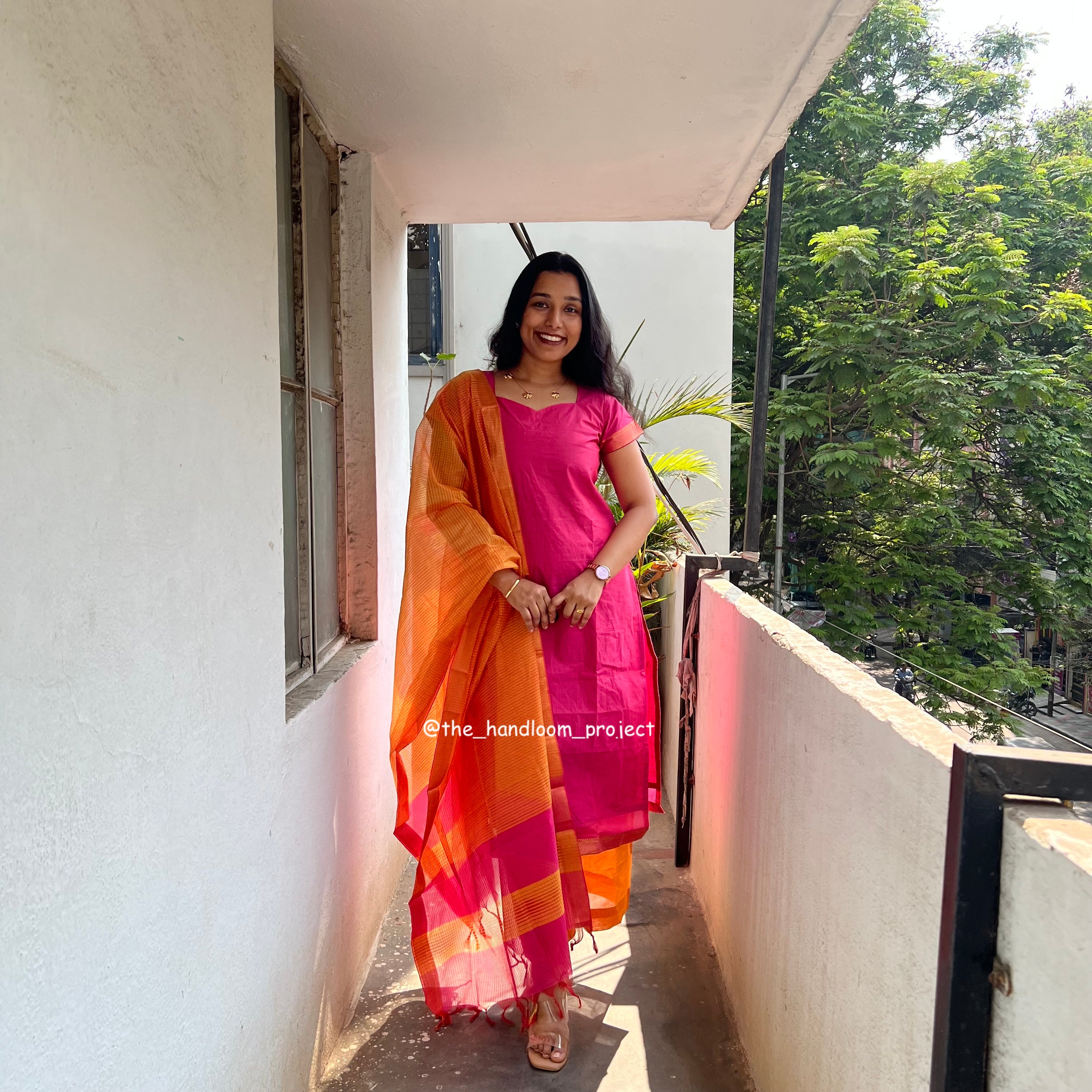 Pink yellow - mangalagiri