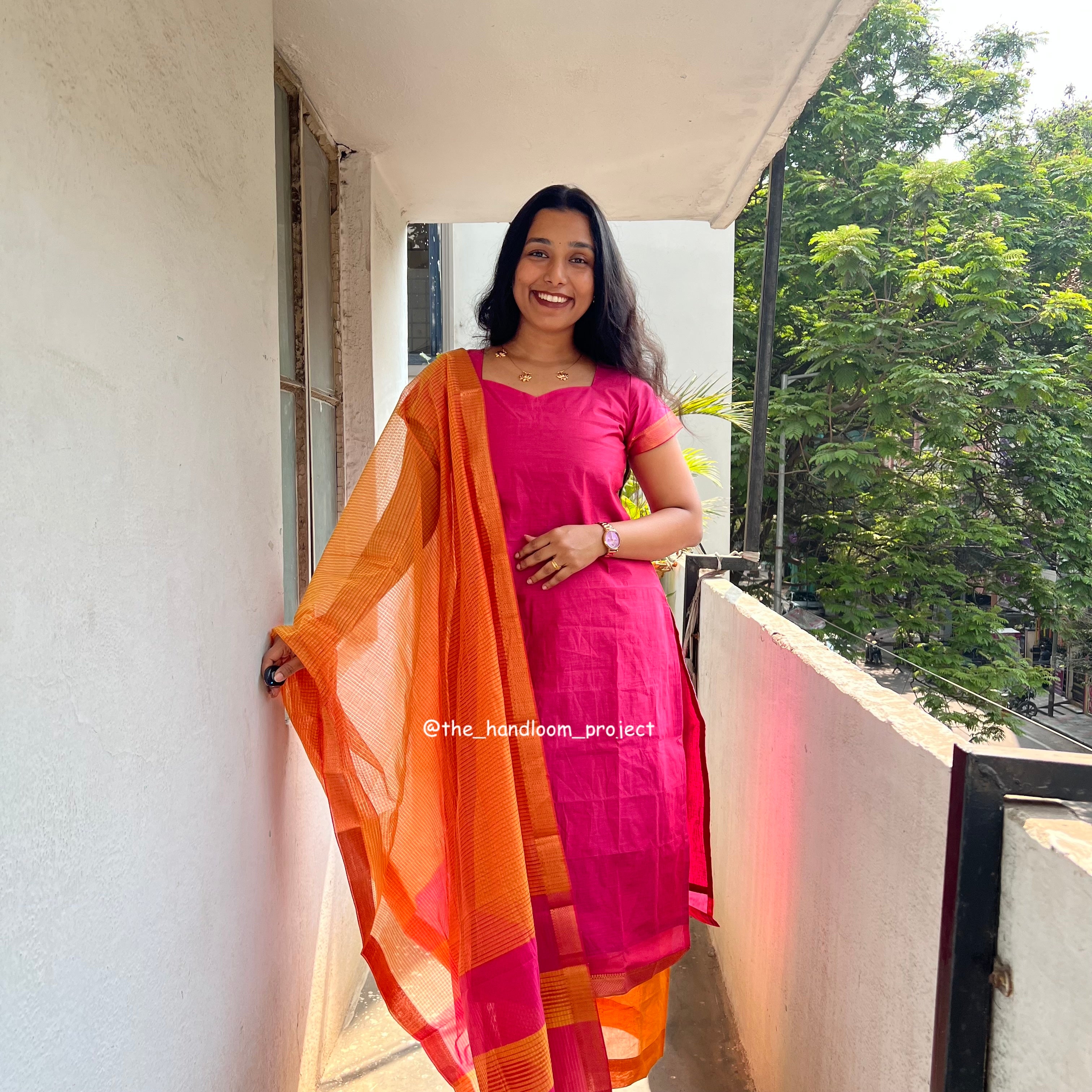 Pink yellow - mangalagiri