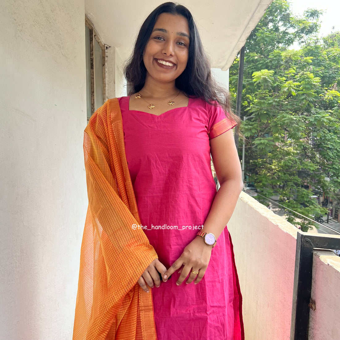 Pink yellow - mangalagiri