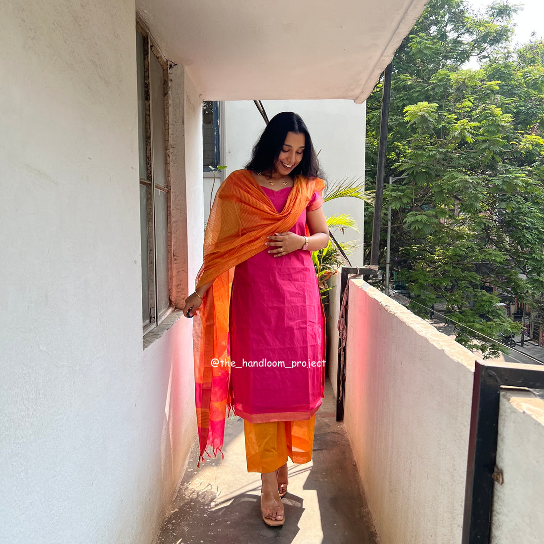 Pink yellow - mangalagiri