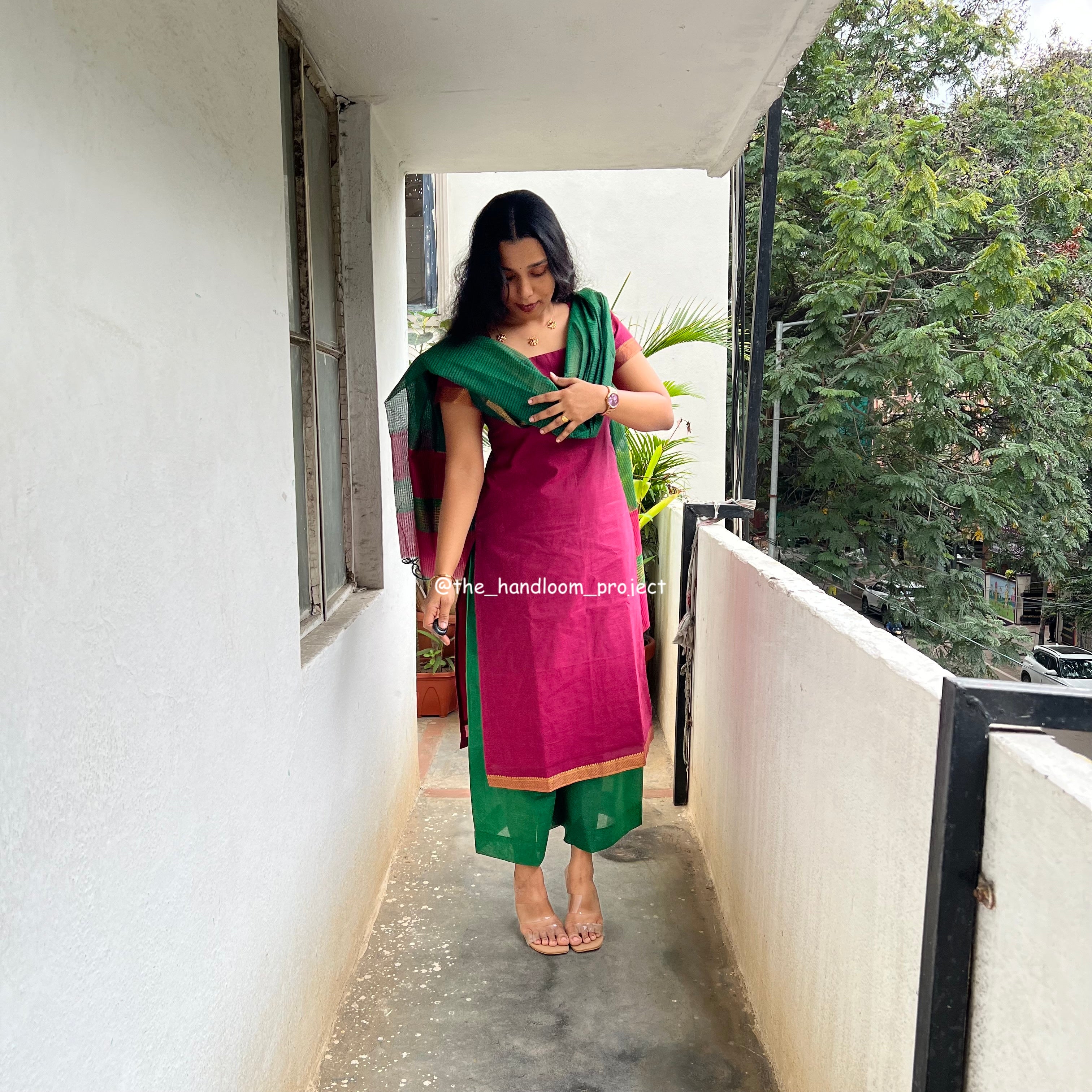 Pink green - mangalagiri