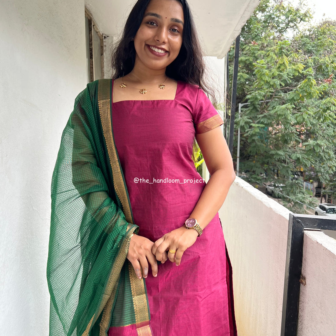 Pink green - mangalagiri