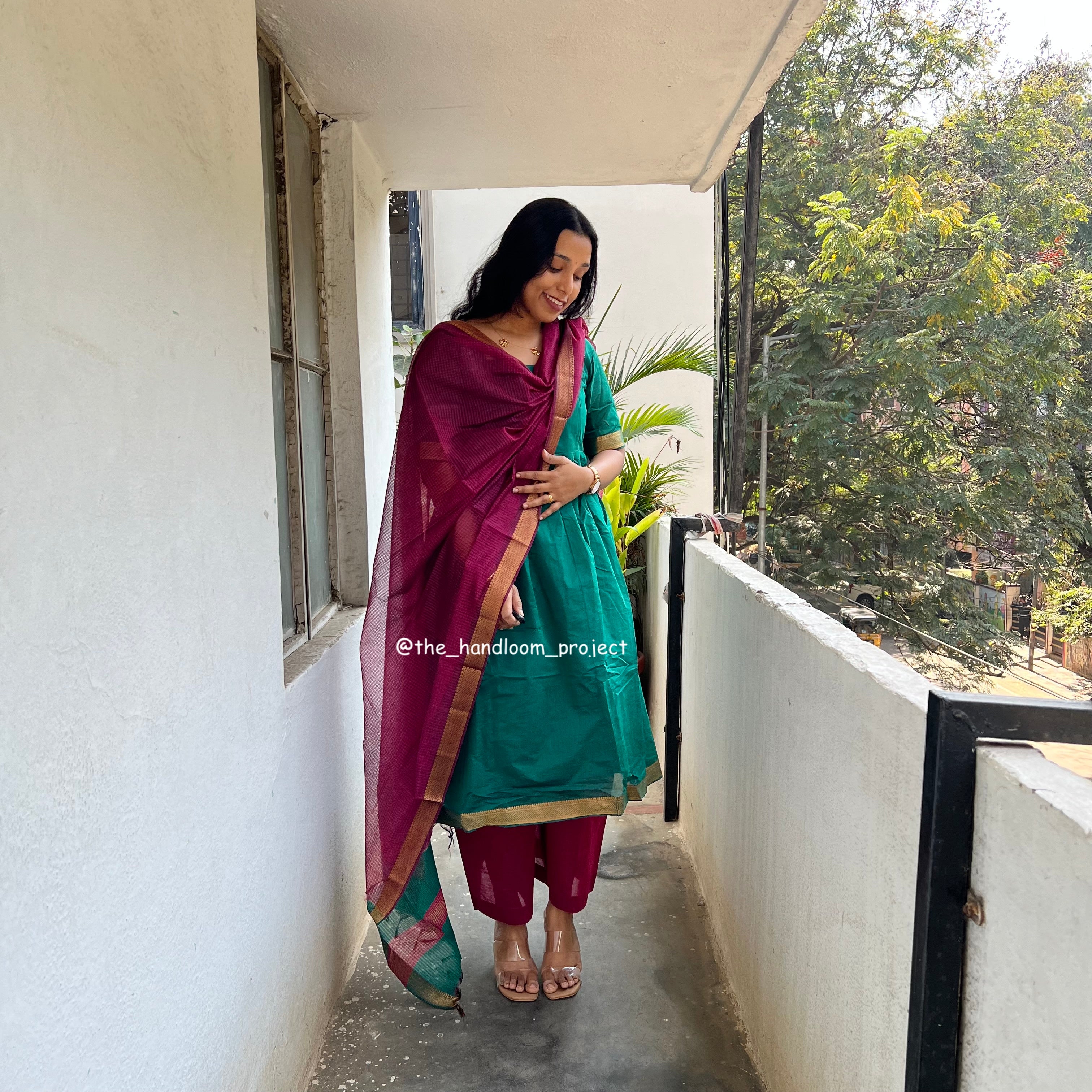 Teal pink - mangalagiri