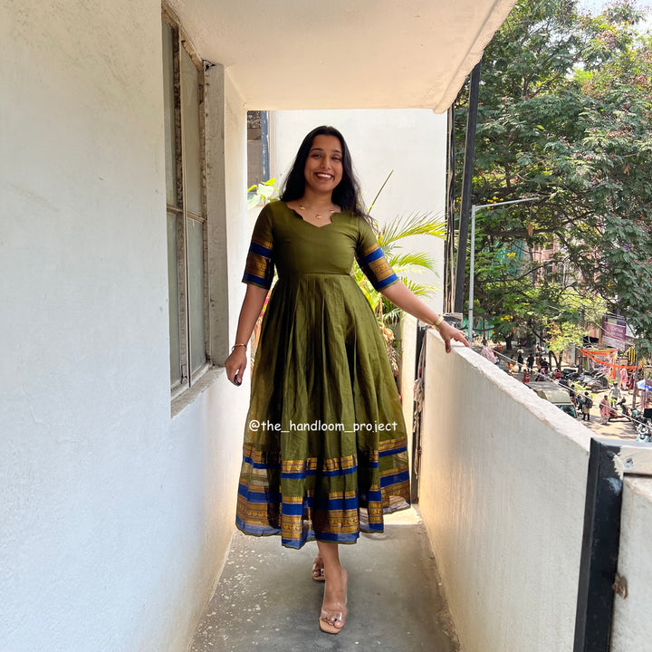 Green dress - varnika