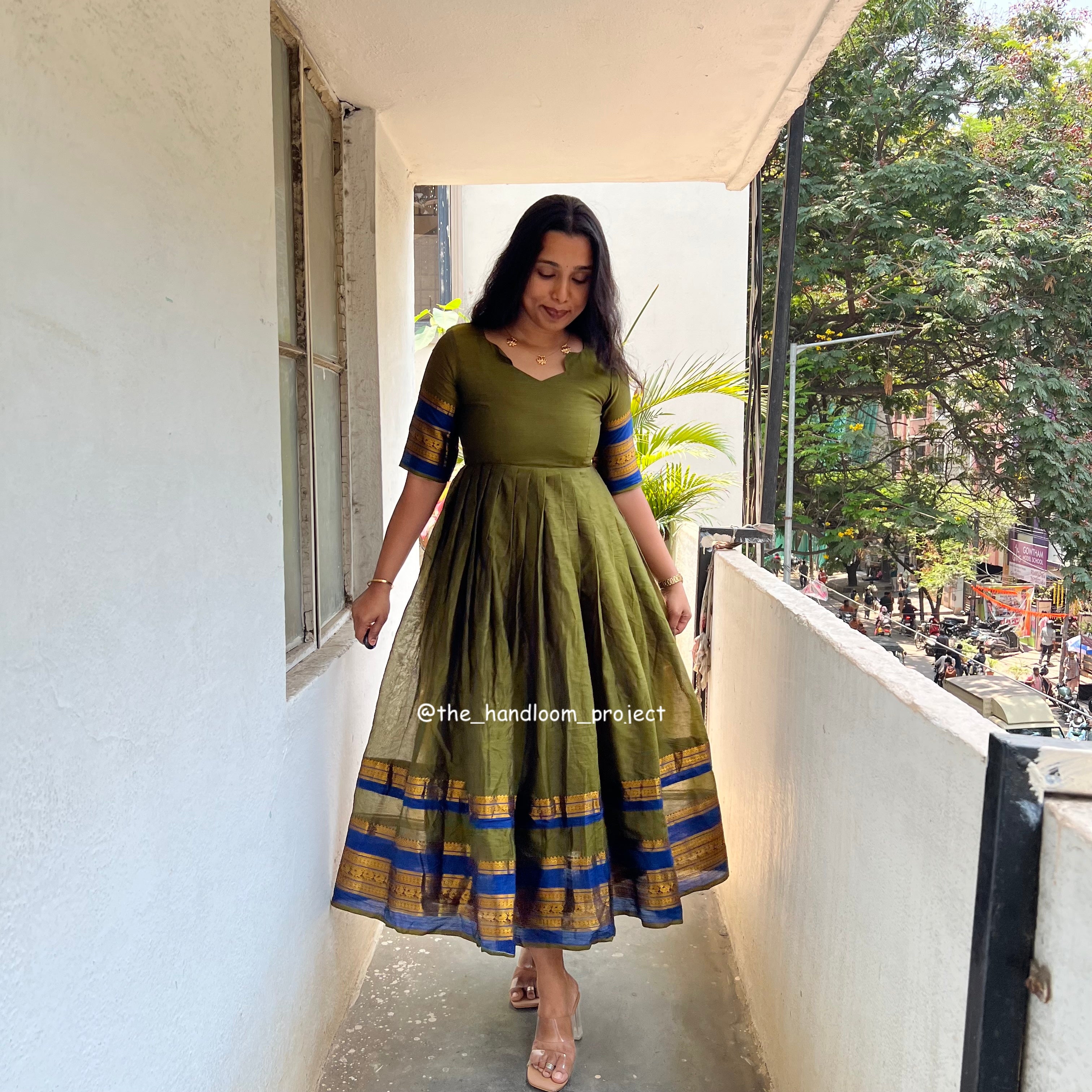 Green dress - varnika