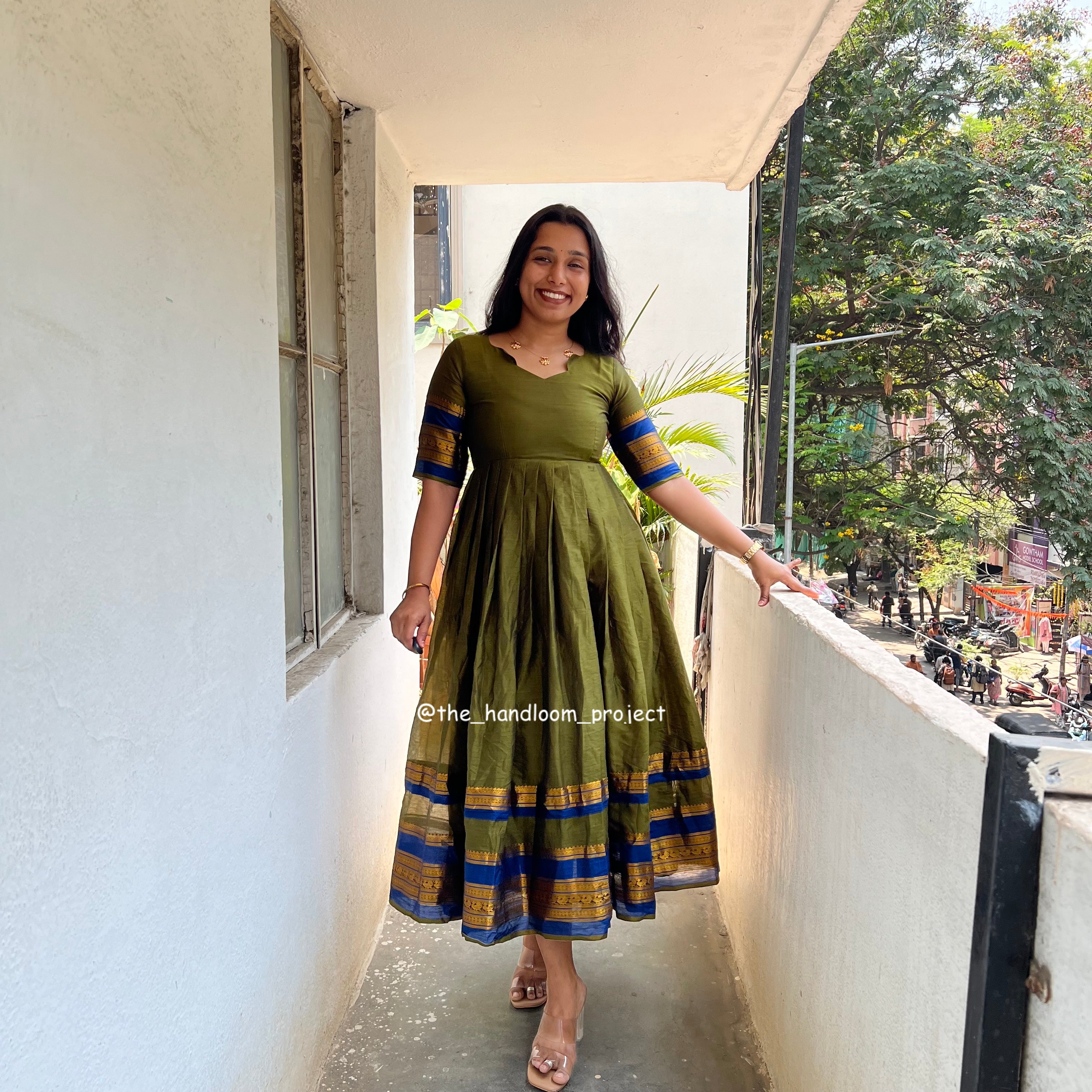 Green dress - varnika