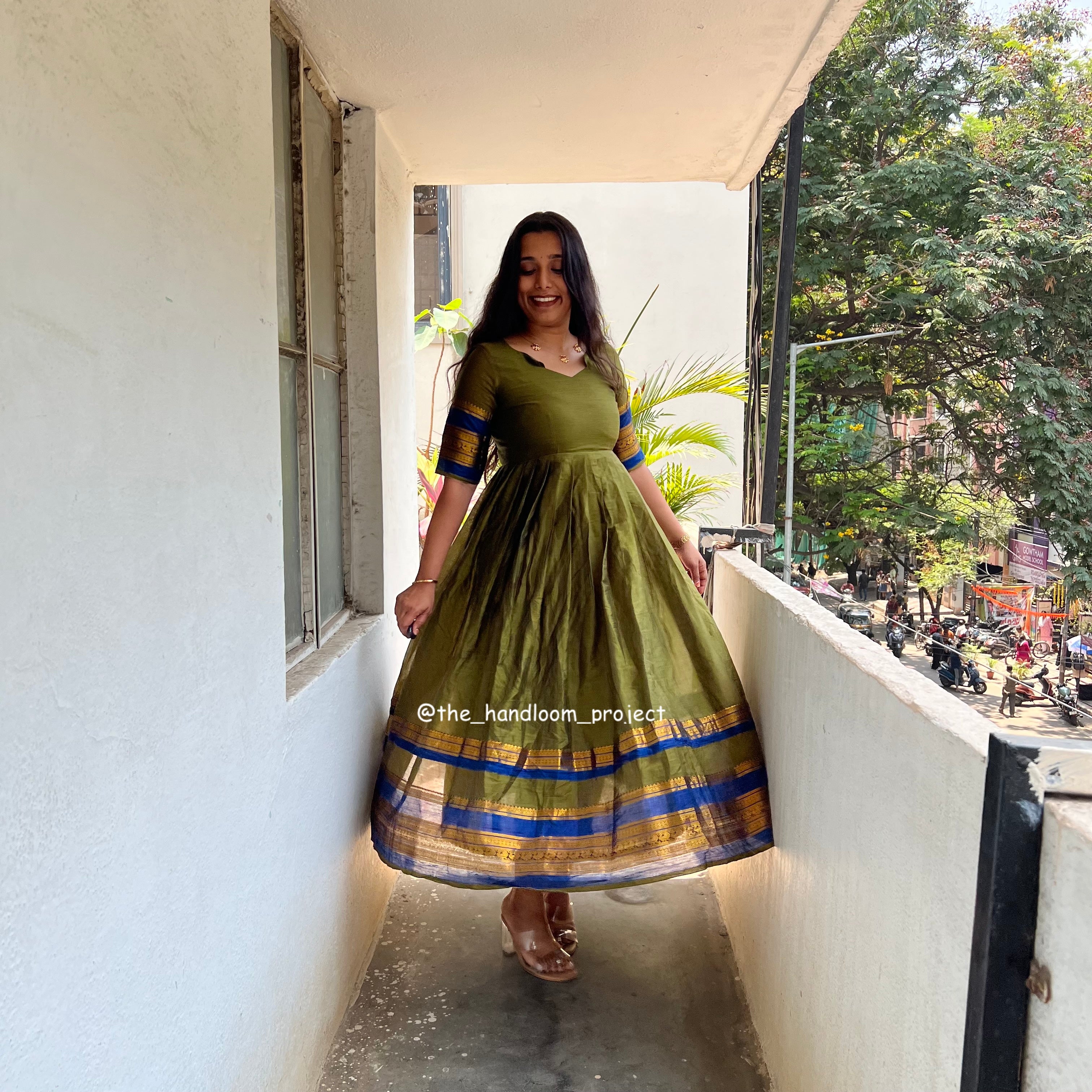 Green dress - varnika