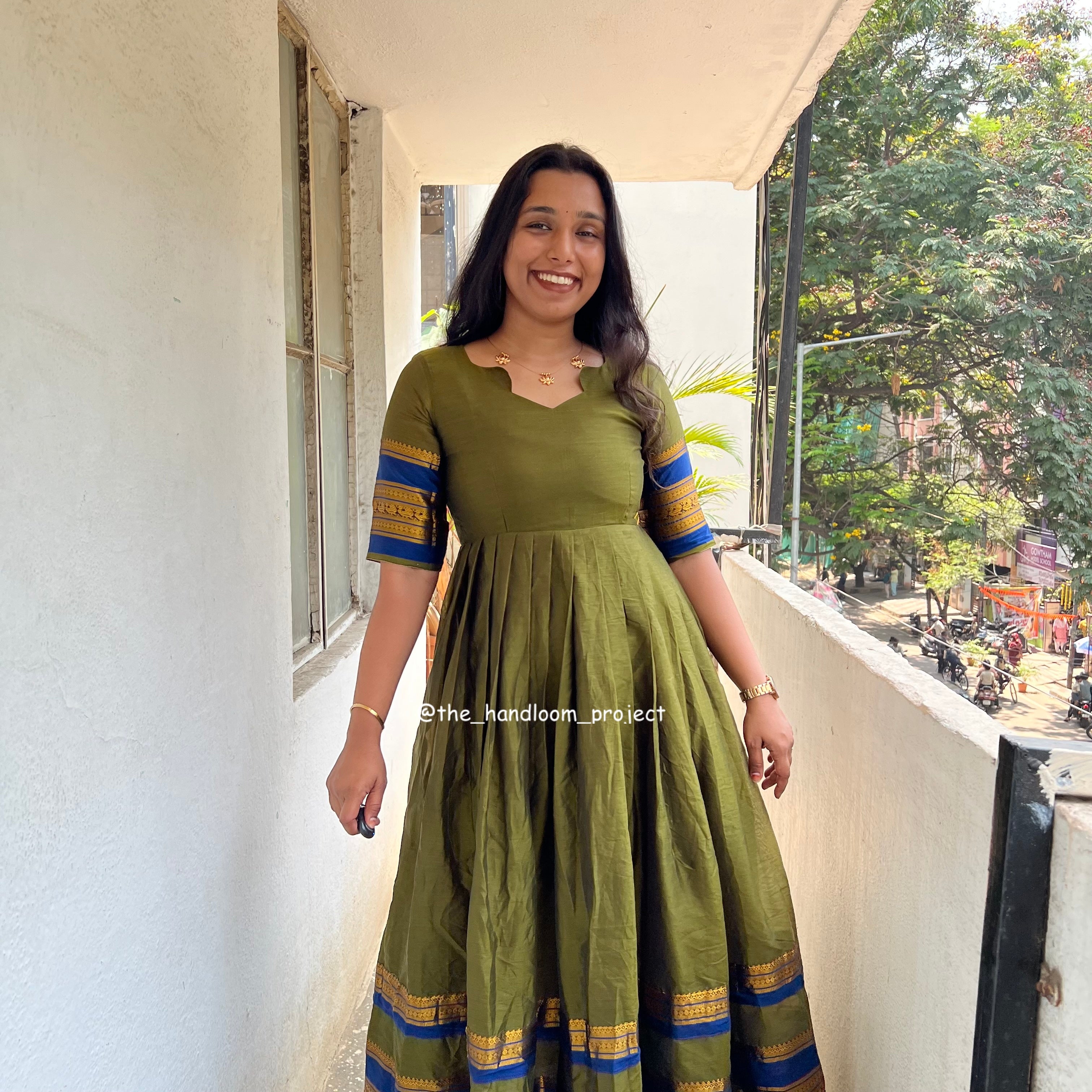 Green dress - varnika