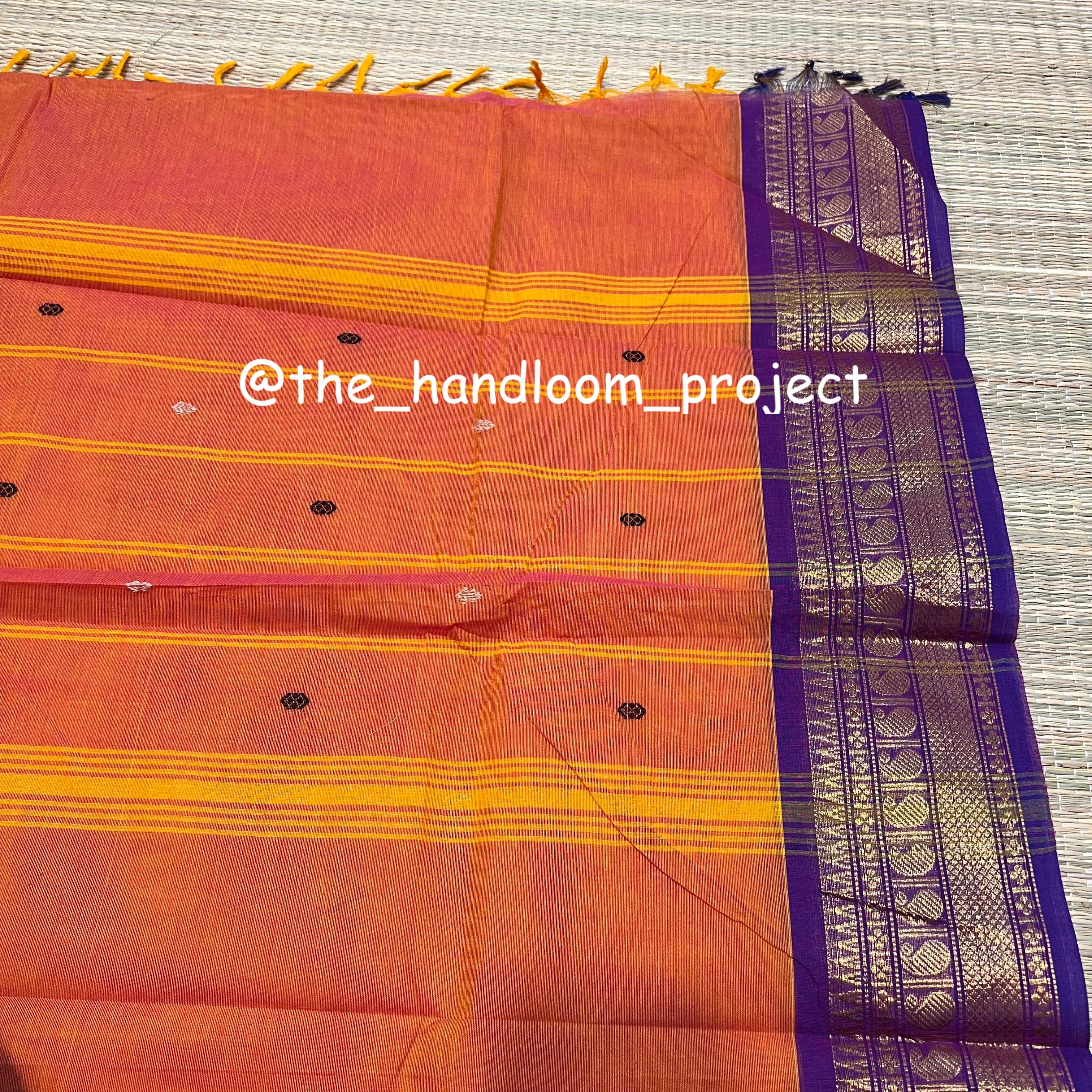 Orange butta kanchi
