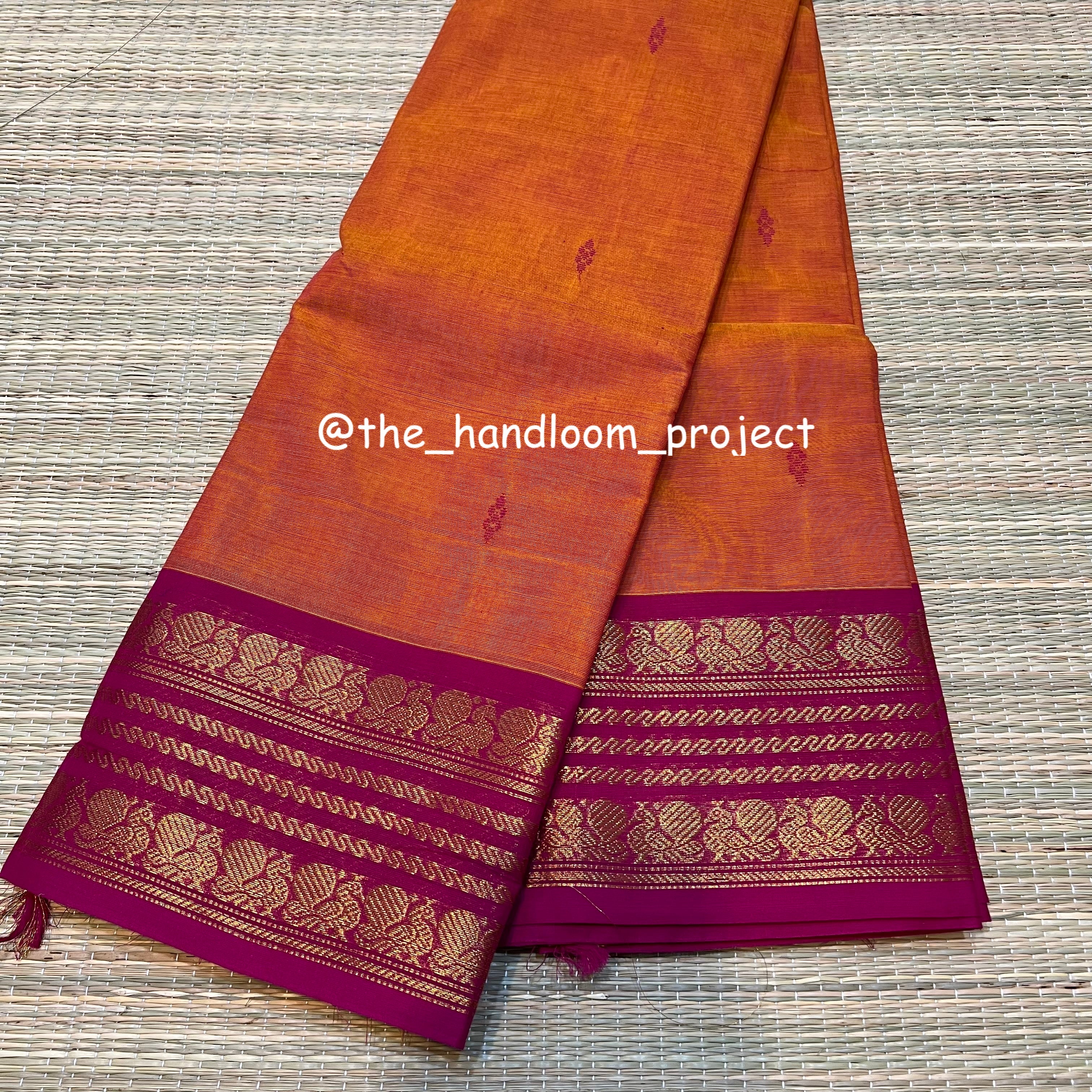 Orange butta kanchi