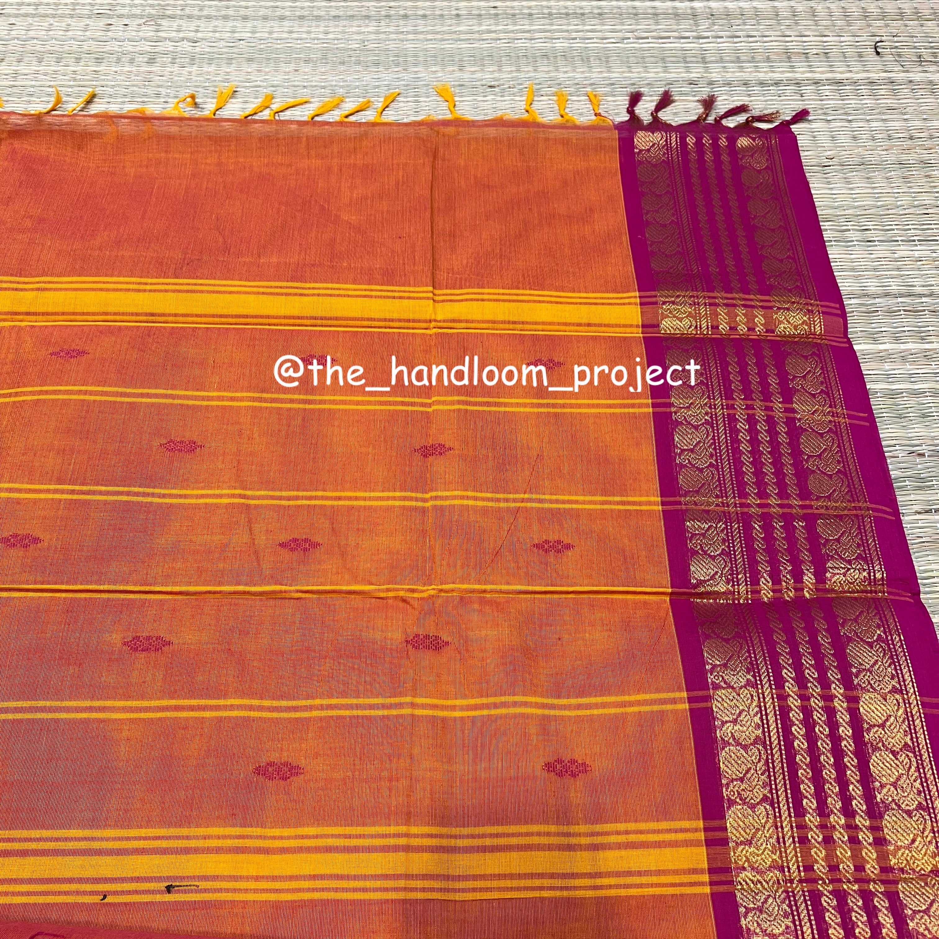 Orange butta kanchi