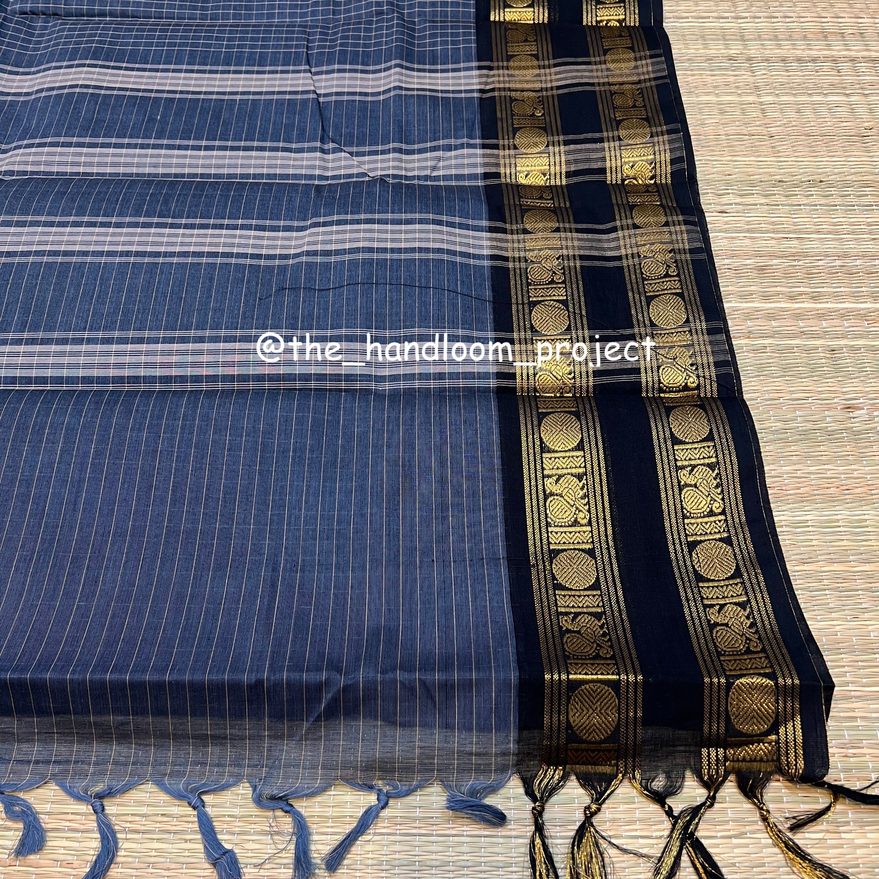 Slate checked kanchi