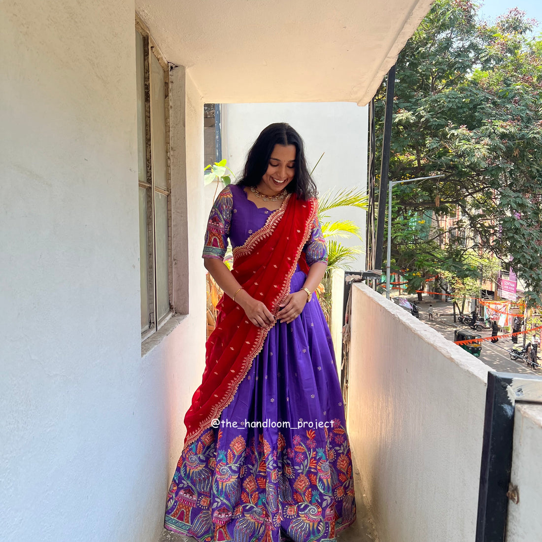 Violet - madhubani
