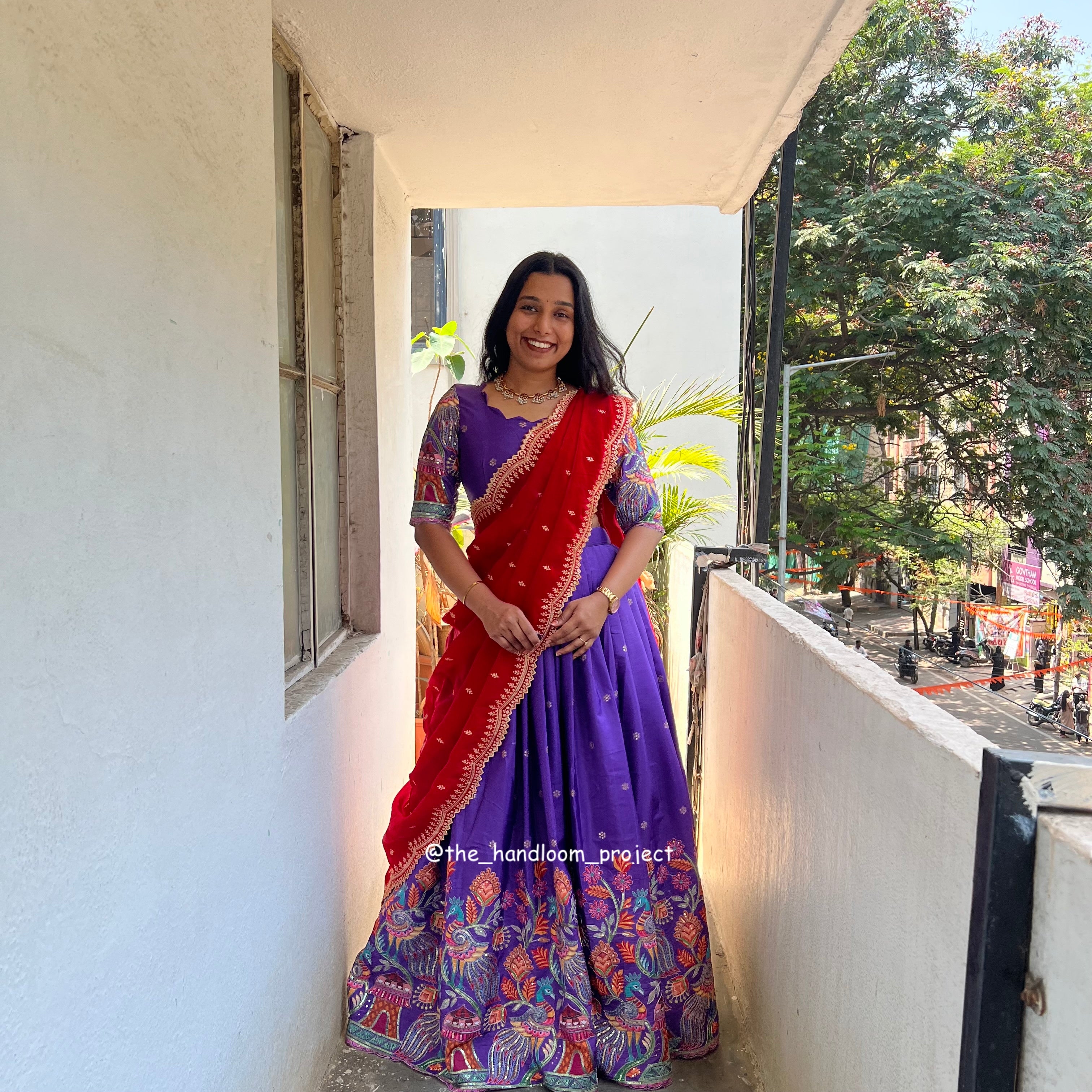 Violet - madhubani