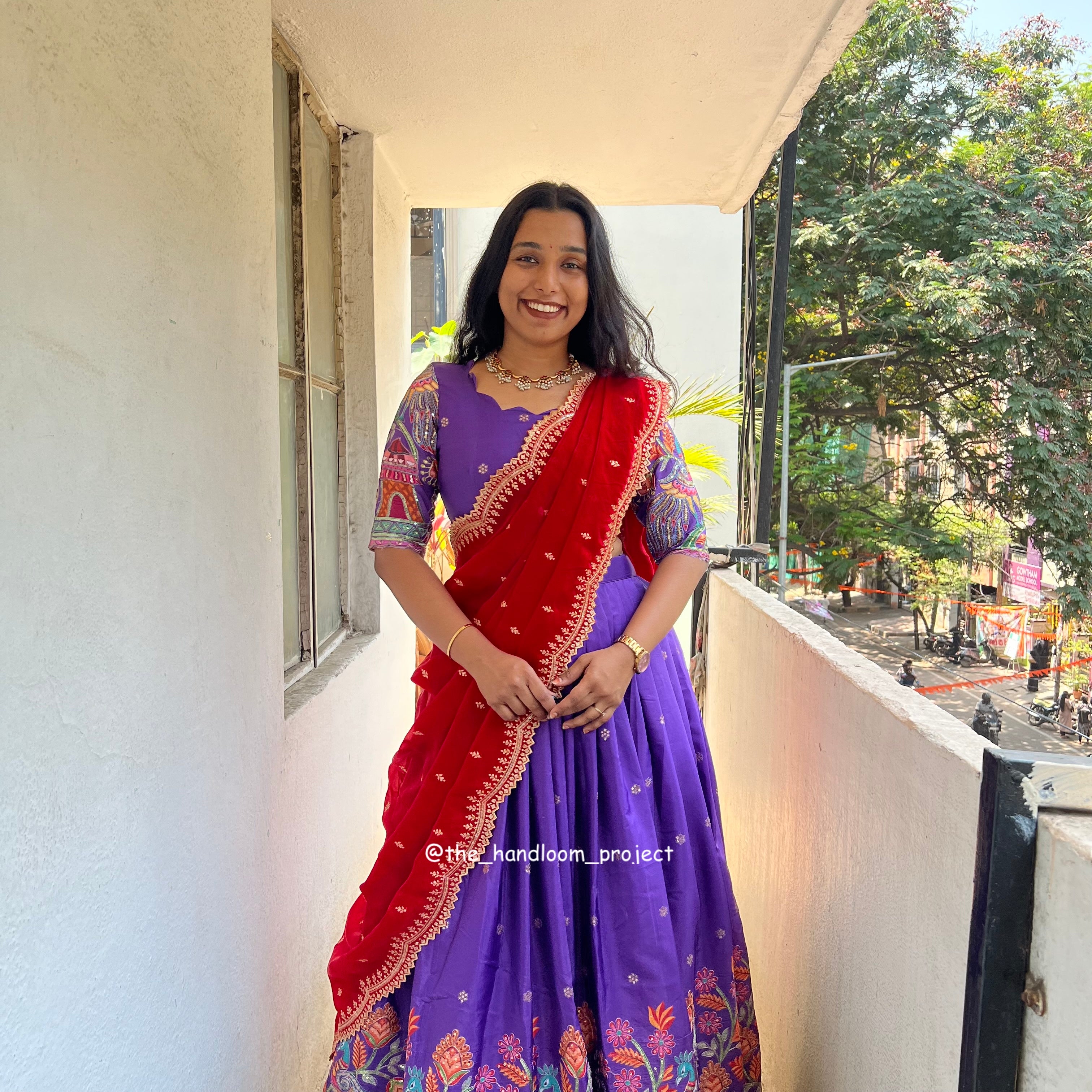 Violet - madhubani
