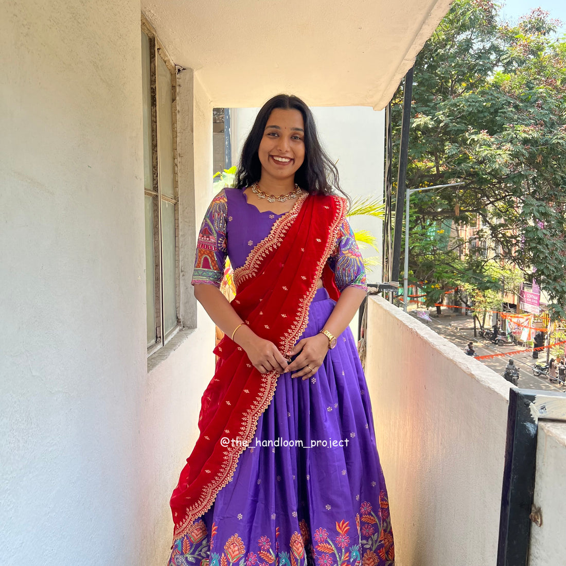 Violet - madhubani