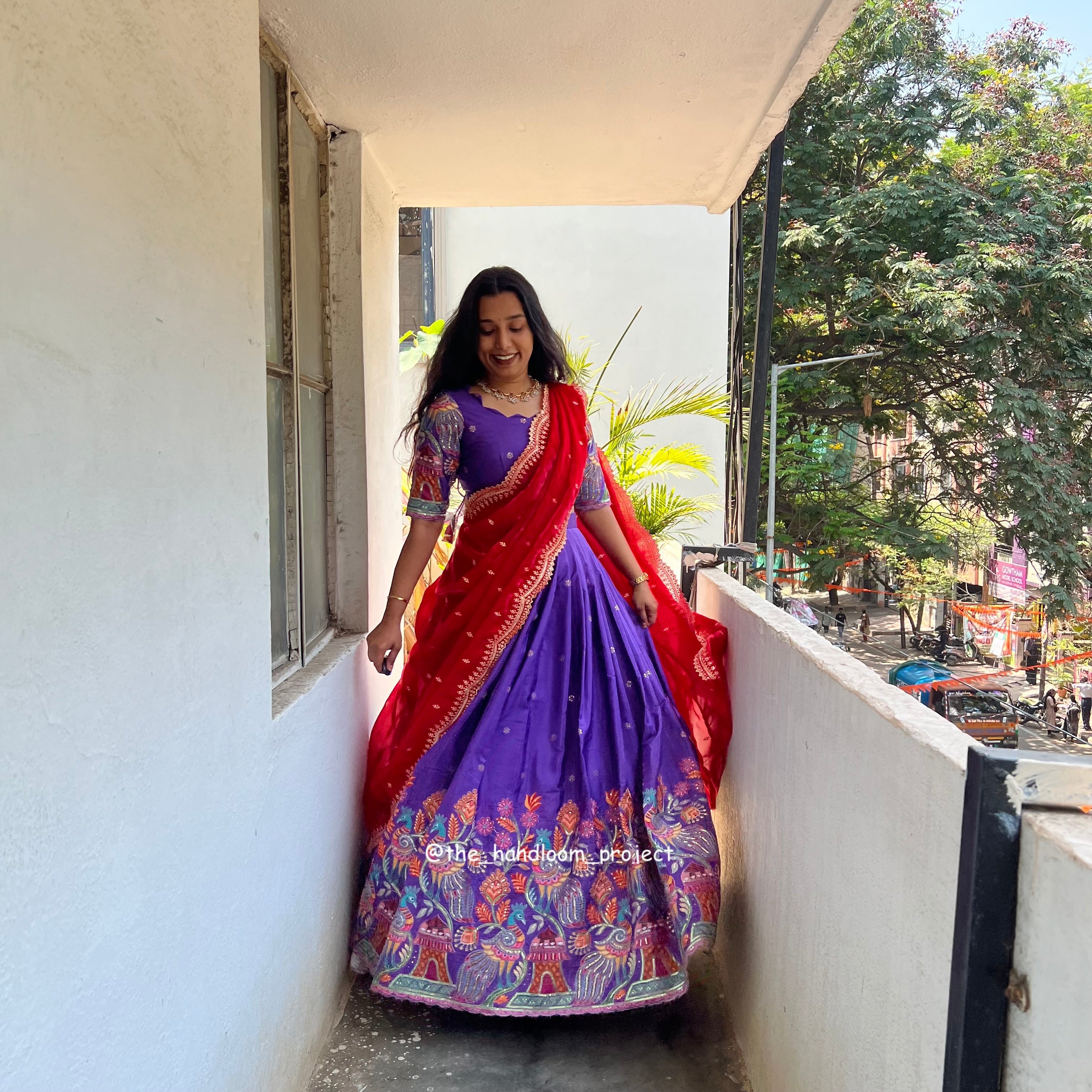 Violet - madhubani