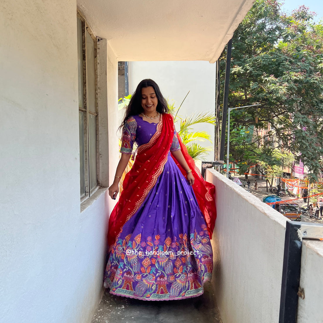 Violet - madhubani