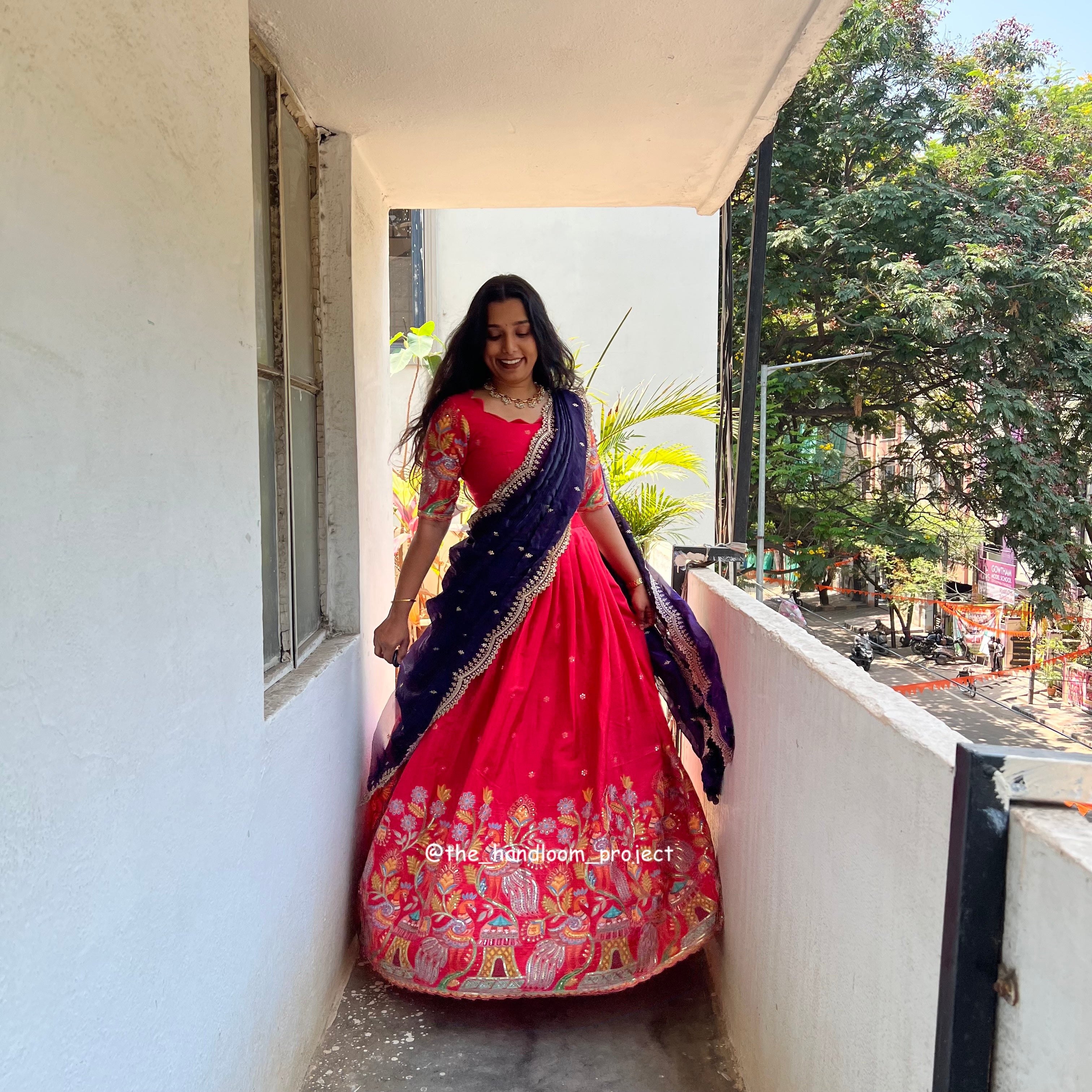 Red - madhubani