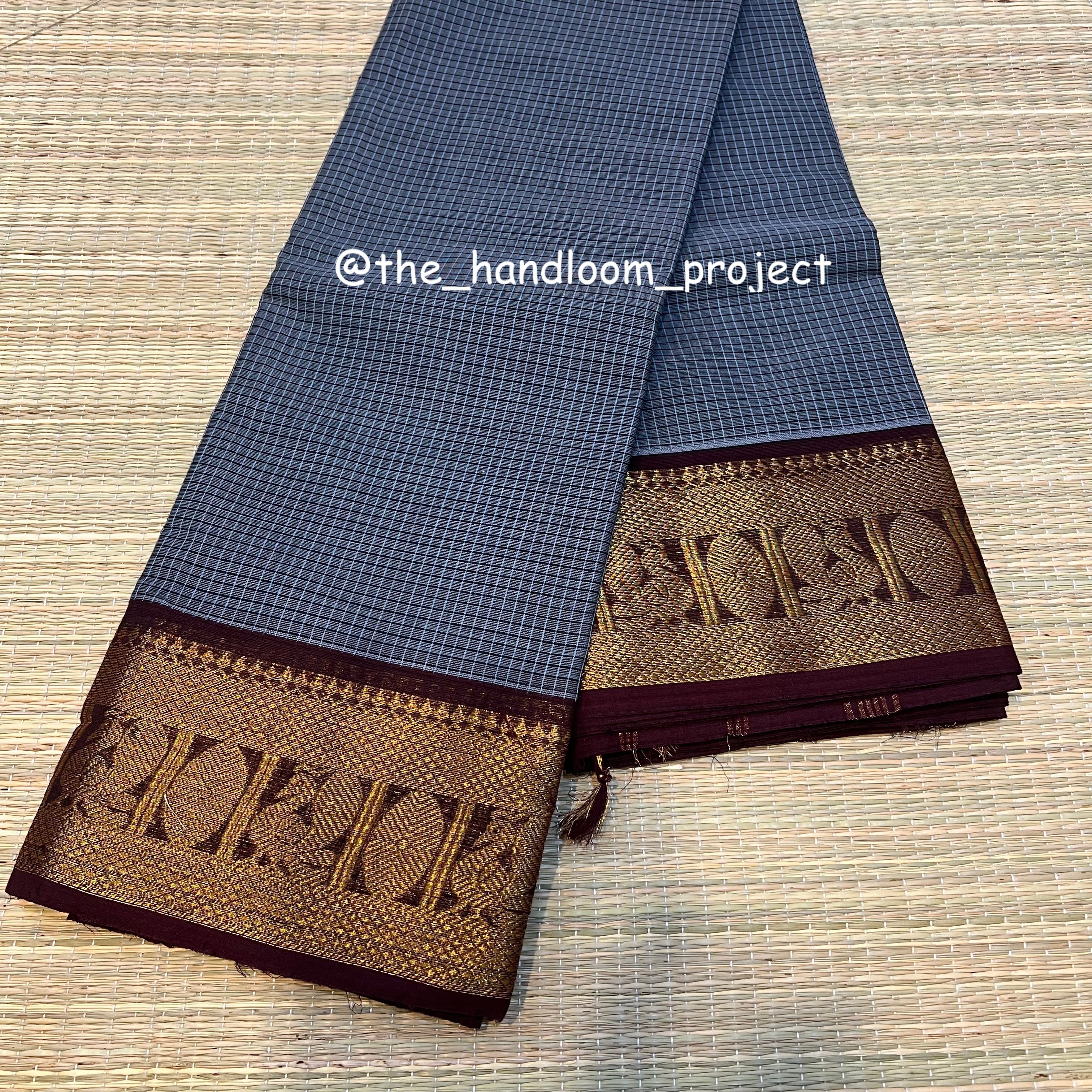 Slate checked kanchi