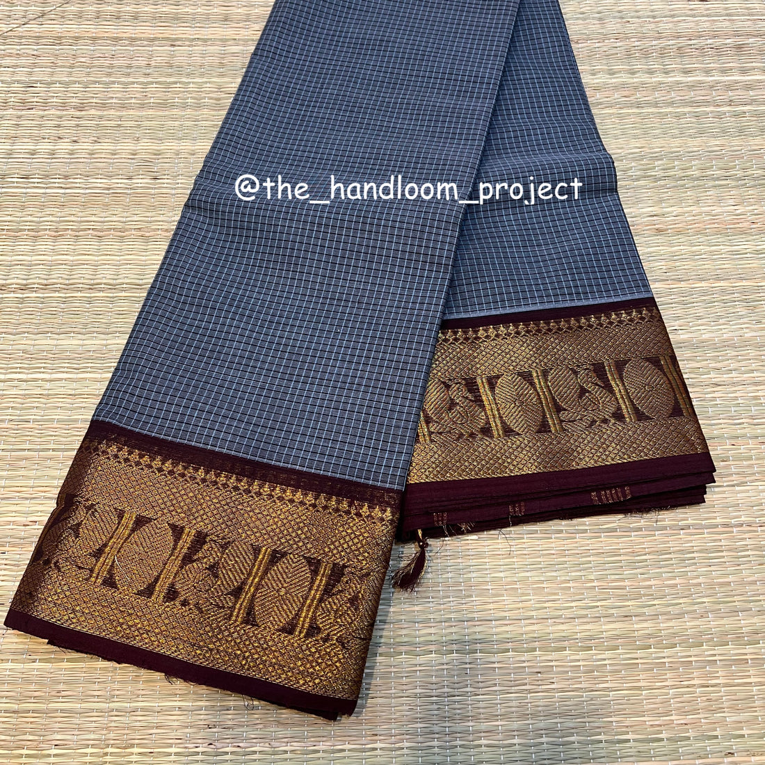 Slate checked kanchi