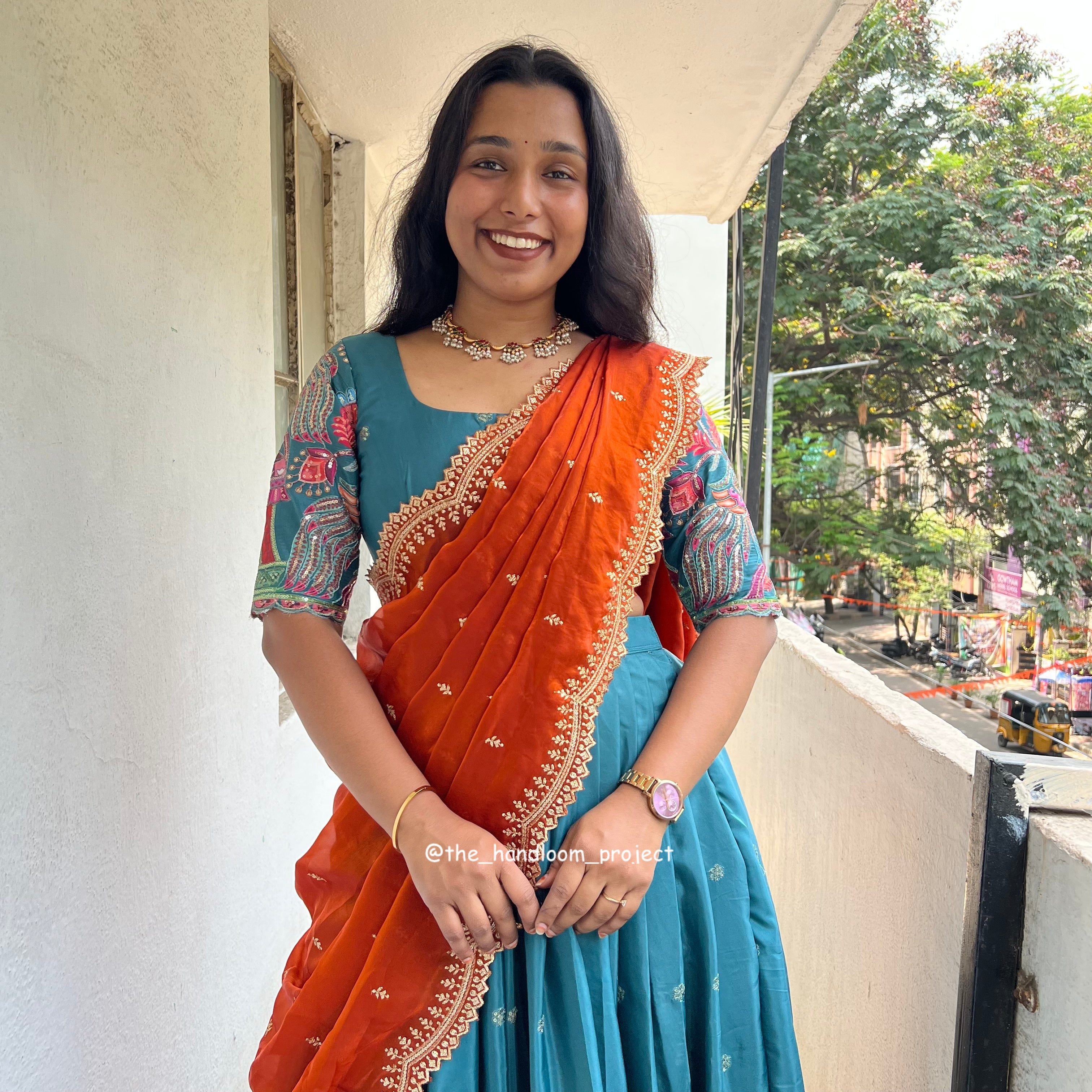 Teal - madhubani