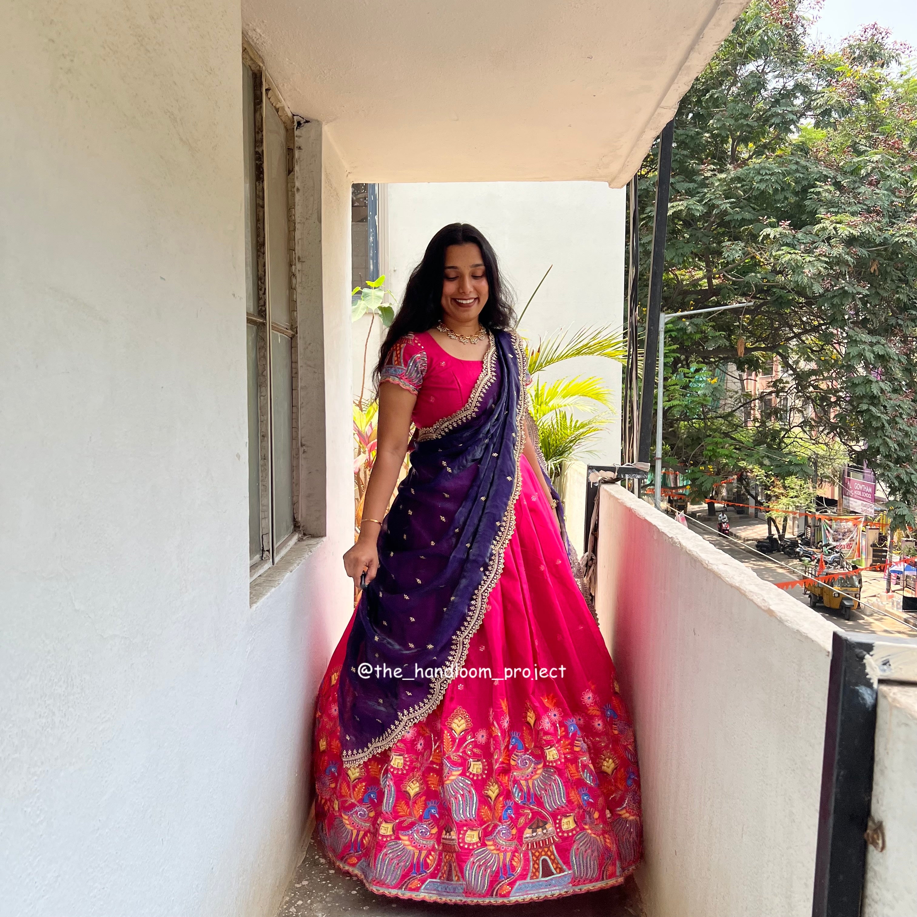 Pink - madhubani