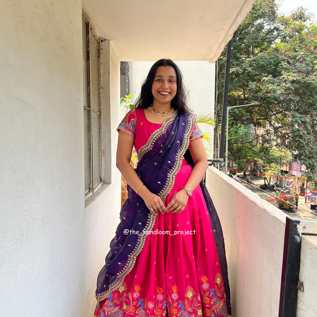 Pink - madhubani